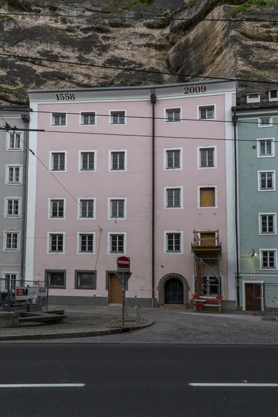 Salzburg Austria Mayo 2019 Este Edificio Residencial Medieval Del Siglo —  Fotos de Stock