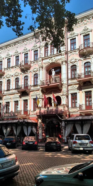 Odessa Ucrania Junio 2019 Este Fragmento Fachada Una Las Casas —  Fotos de Stock