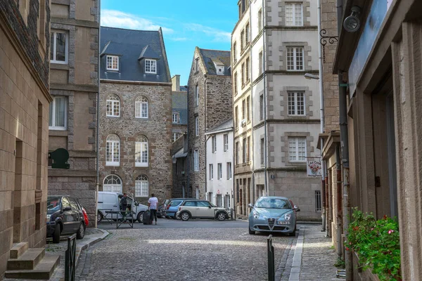 Saint Malo France September 2019 One Streets Stone Labyrinth Old — Stock Photo, Image