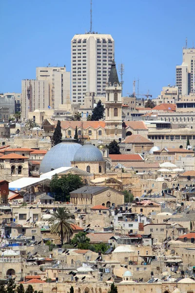 Jerusalem Israel Maio 2011 Esta Uma Vista Dos Edifícios Cidade — Fotografia de Stock