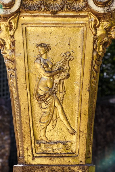 Versailles França Setembro 2019 Este Fragmento Uma Lâmpada Dourada Versailles — Fotografia de Stock