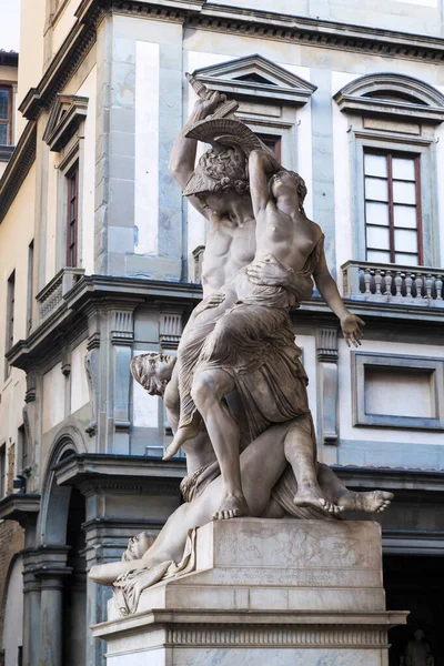 Firenze Italia Settembre 2018 Tratta Della Statua Del Rapimento Polixena — Foto Stock