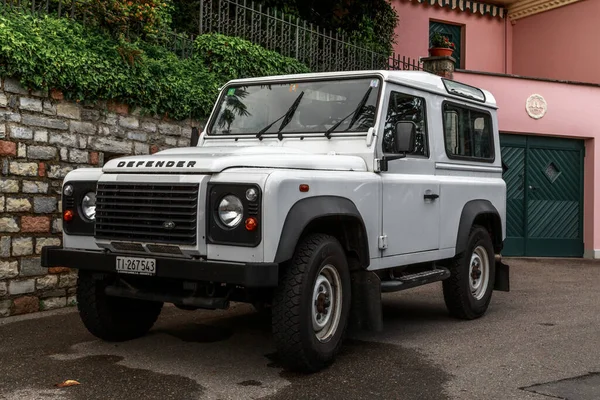 Lugano Schweiz Mai 2018 Das Ist Land Rover Defender Adventure — Stockfoto
