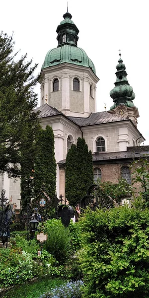 Salzburg Austria Mayo 2019 Esta Iglesia Del Monasterio Cementerio Abadía — Foto de Stock