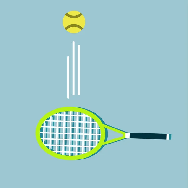 Tennis balls and tennis racquet, vector illustration. Yellow tennis balls. Tennis design over white background vector illustration. Sports, fitness, activity vector design.