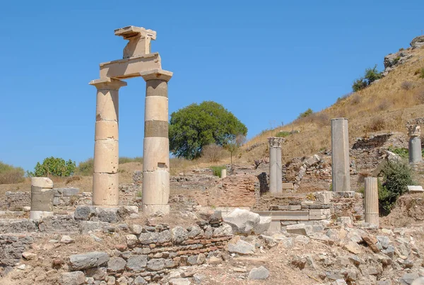 Ruinen der antiken Stadt Ephesus, der antiken Truthahn — Stockfoto