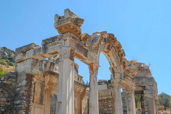 Ruins of the ancient city Ephesus, the ancient Turkey Stock Photo