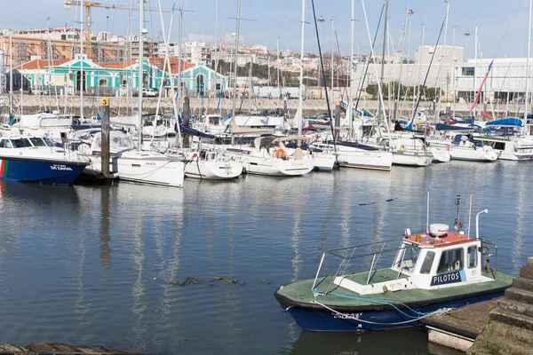 Spousta Plachetnic Belem Marina Lisabon Stock Fotografie