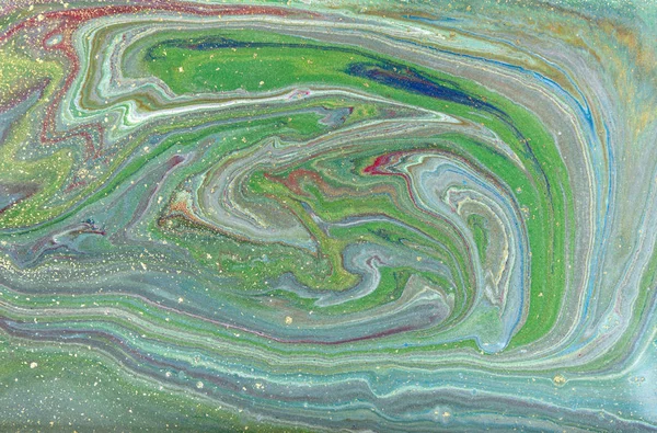 Green marbling pattern. Golden marble liquid texture.