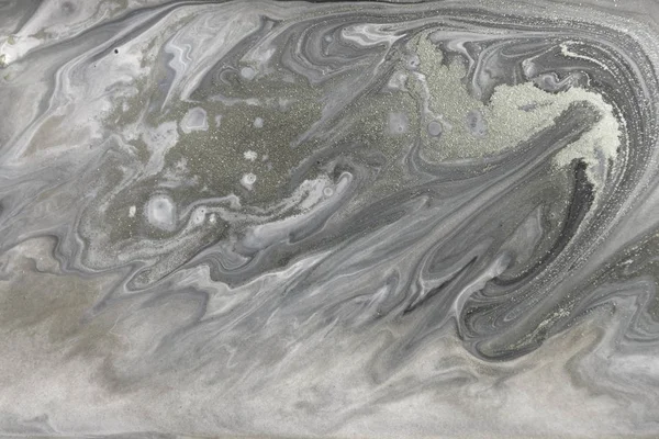 Beige marbling pattern. Golden powder marble liquid texture.