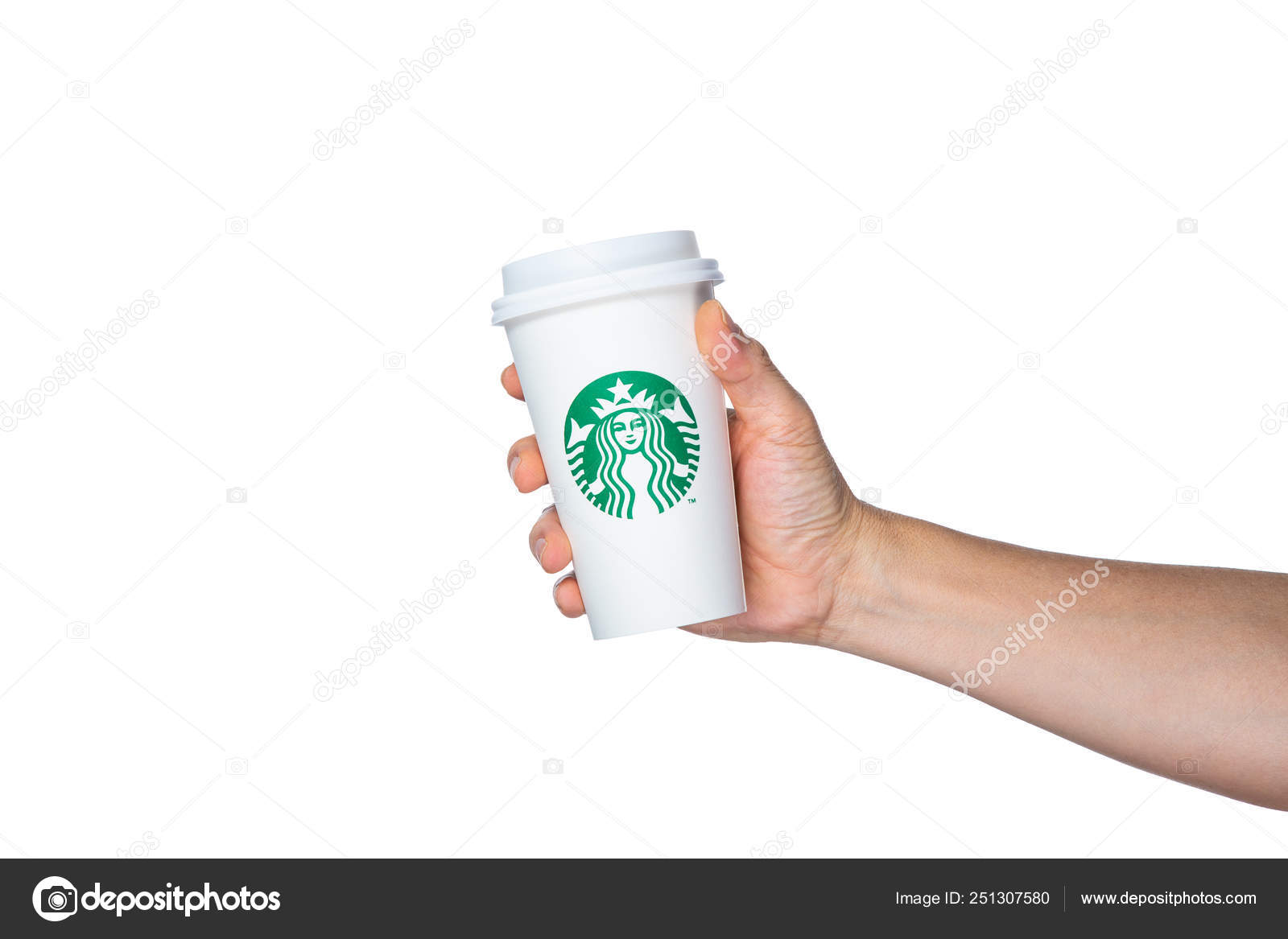 Hand Holding Grande Starbucks Take Out Coffee Cup Stock Photo - Download  Image Now - Starbucks, Coffee - Drink, Cup - iStock