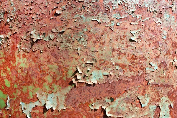 Paslı boyalı metal doku, eski püskü kırık boya ve çizikler, soyut grunge arka plan, eski demir yüzeyle dokulu yıpranmış metalik duvar, retro vintage zemin, duvar kağıdı, boş şablon