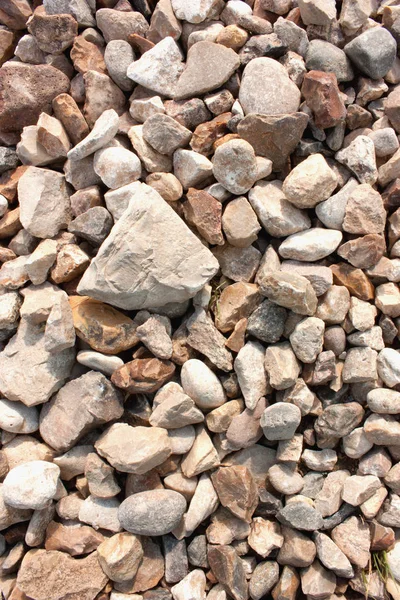 Textura Piedra Superficie Roca Blanca Clara Patrón Guijarros Fondo Grava — Foto de Stock