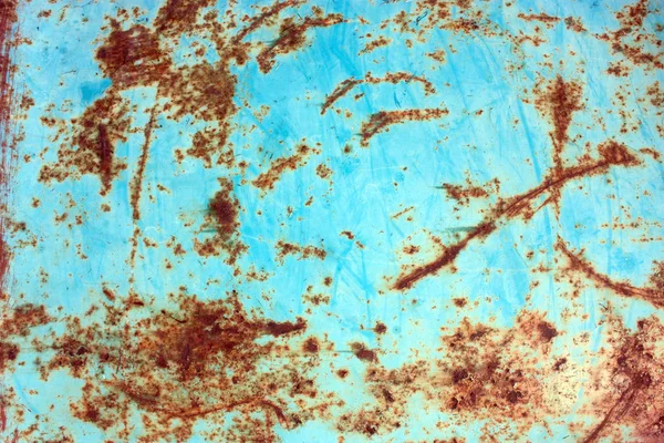 Paslı Boyalı Metal Doku Eski Püskü Kırık Boya Çizikler Soyut — Stok fotoğraf