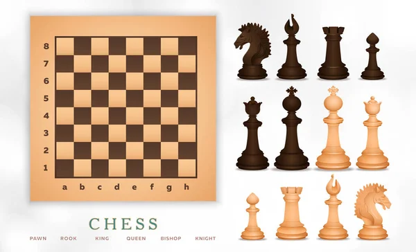 Chess Pieces With A Compass In The Background High-Res Vector