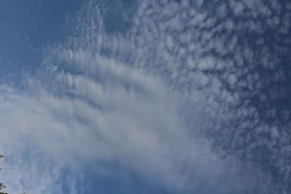 Фон Текстура Белые Перистые Облака Фоне Голубого Неба — стоковое фото