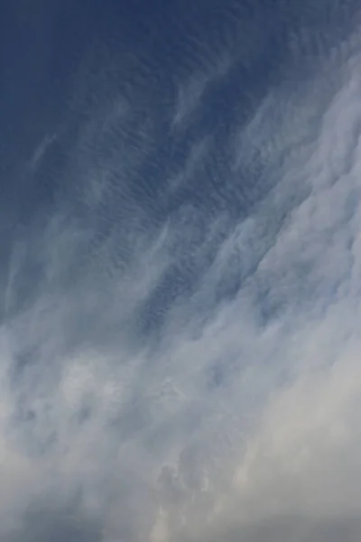 Background Texture White Cirrus Clouds Background Blue Sky — Stock Photo, Image