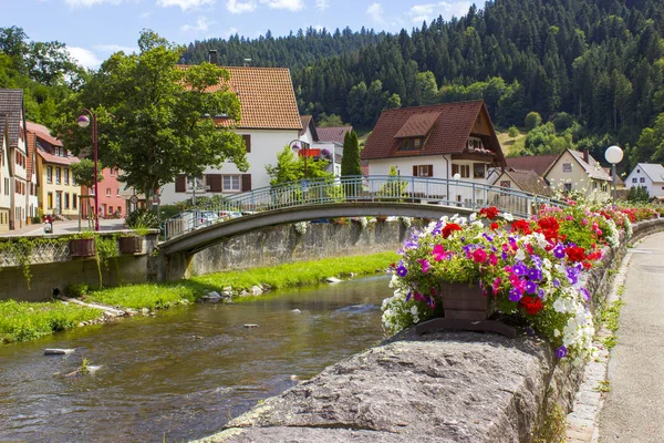 Magnifique Schiltach Forêt Noire Allemagne — Photo