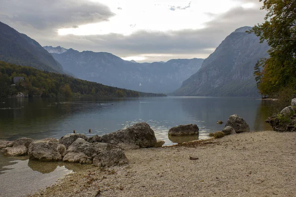 Lago Bohinj Slovenia — Foto Stock