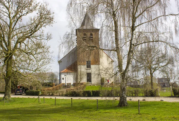 Церква Селі Традиційного Голландського Ooij Гелдерланд Нідерланди — стокове фото