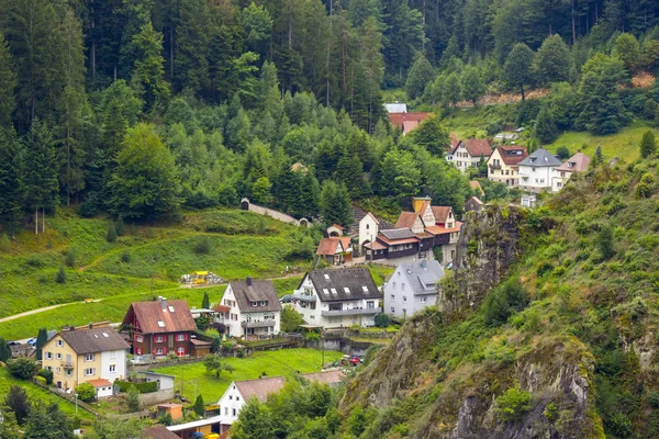 Weergave Van Hornberg Zwarte Woud Duitsland Baden Wurttemberg — Stockfoto