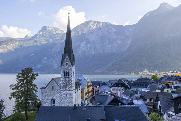 Cidade Velha Hallstatt Áustria — Fotografia de Stock