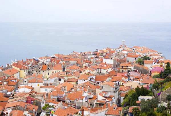 Oude Stad Piran Prachtige Sloveense Adriatische Kust — Stockfoto