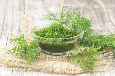 taze dereotu yakın çekim 