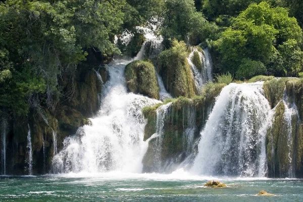 Krka Vízesés Dalmácia Horvátország — Stock Fotó