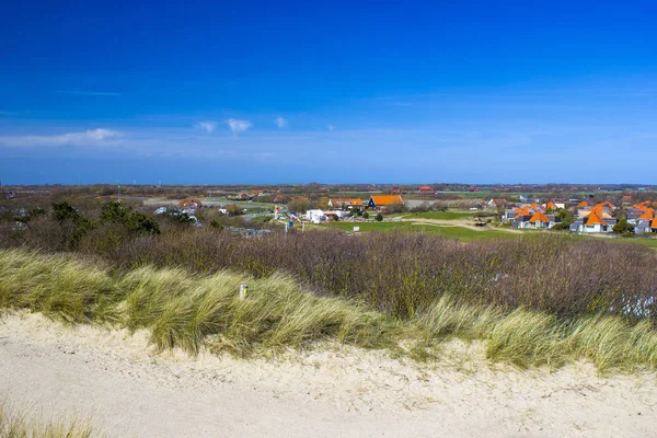 Vista Panorâmica Aldeia Holandesa Zoutelande Países Baixos — Fotografia de Stock