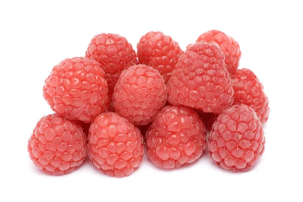 Himbeeren Isoliert Auf Weißem Hintergrund — Stockfoto