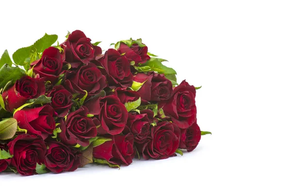 Bouquet Red Roses Isolated White Background — Stock Photo, Image