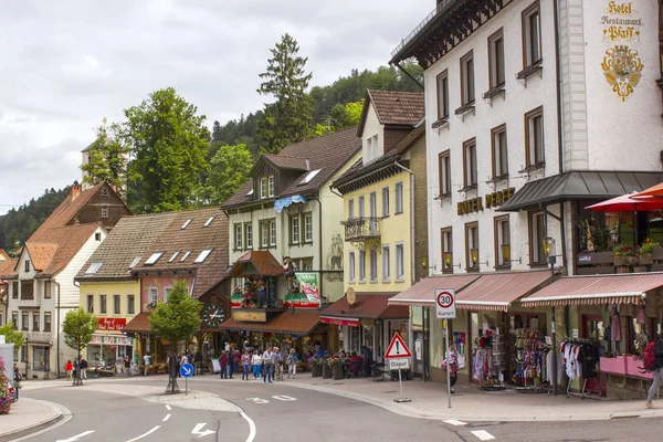 Triberg Luglio 2017 Case Stile Tradizionale Nella Regione Schwarzwald Germania — Foto Stock