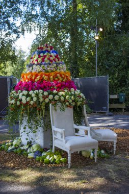 Lottum Hollanda - 11 Ağustos 2018: Gül Festivali 2018