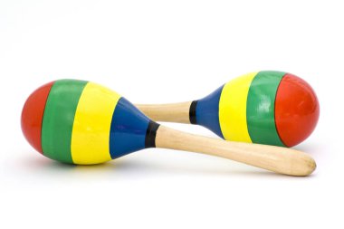 Marakas beyaz arkaplanda izole