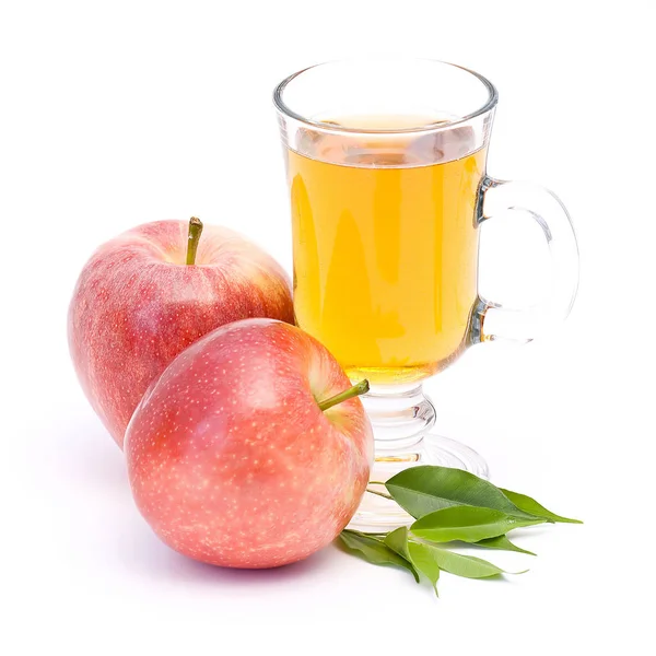 Elma suyu ve taze meyve