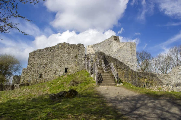 Ruinas Del Lwenburg Las Siete Montañas Lado Bonn Alemania — Foto de Stock