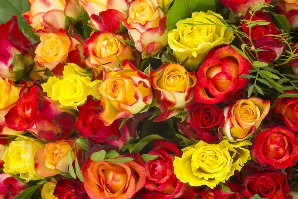 Ramo Rosas Multicolores — Foto de Stock