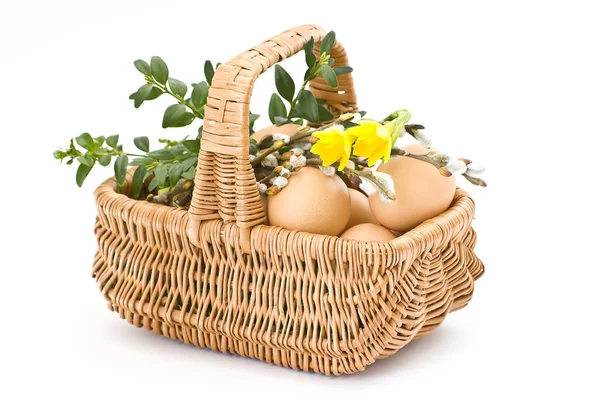Jaja Wielkanocne Białym Tle — Zdjęcie stockowe