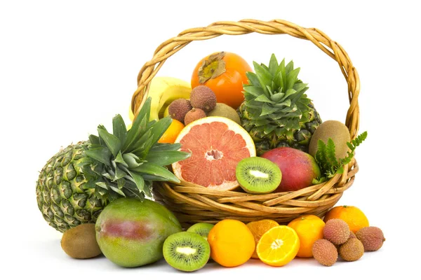 Frutta Fresca Cesto — Foto Stock