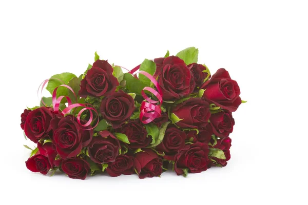 Red Roses White Background — Stock Photo, Image