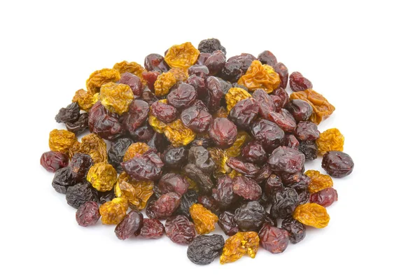 Different Dried Berries White Background — Stock Photo, Image