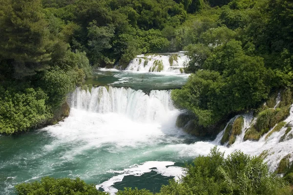 Krka Vattenfall Dalmatien Kroatien — Stockfoto