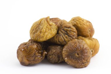 beyaz üzerine kuru incir