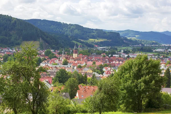 Vista de Haslach na Floresta Negra — Fotografia de Stock