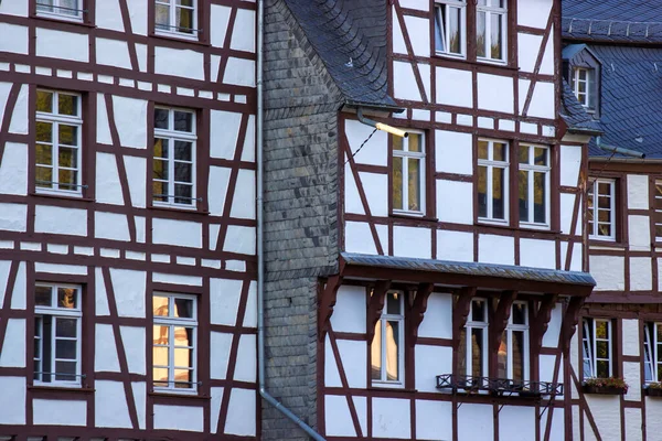 Pittoresca Casa Nel Centro Storico Monschau Germania — Foto Stock