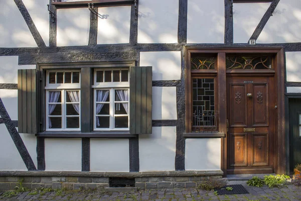 Pittoresca Casa Nel Centro Storico Monschau Germania — Foto Stock