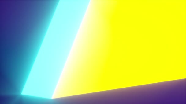 Abstract 3d rendering of rotating vivivid geometric shape — стоковое видео