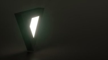 Canlı geometrik şeklin soyut 3D canlandırması
