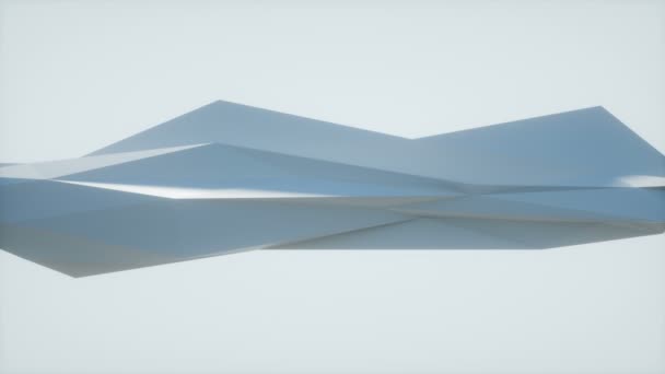 Polygons Waves Perfect seamless loop of slowmotion polygon waves — Stock Video